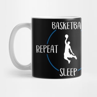 Basketball Eat Sleep Repeat Gift For Basketball Players Mug